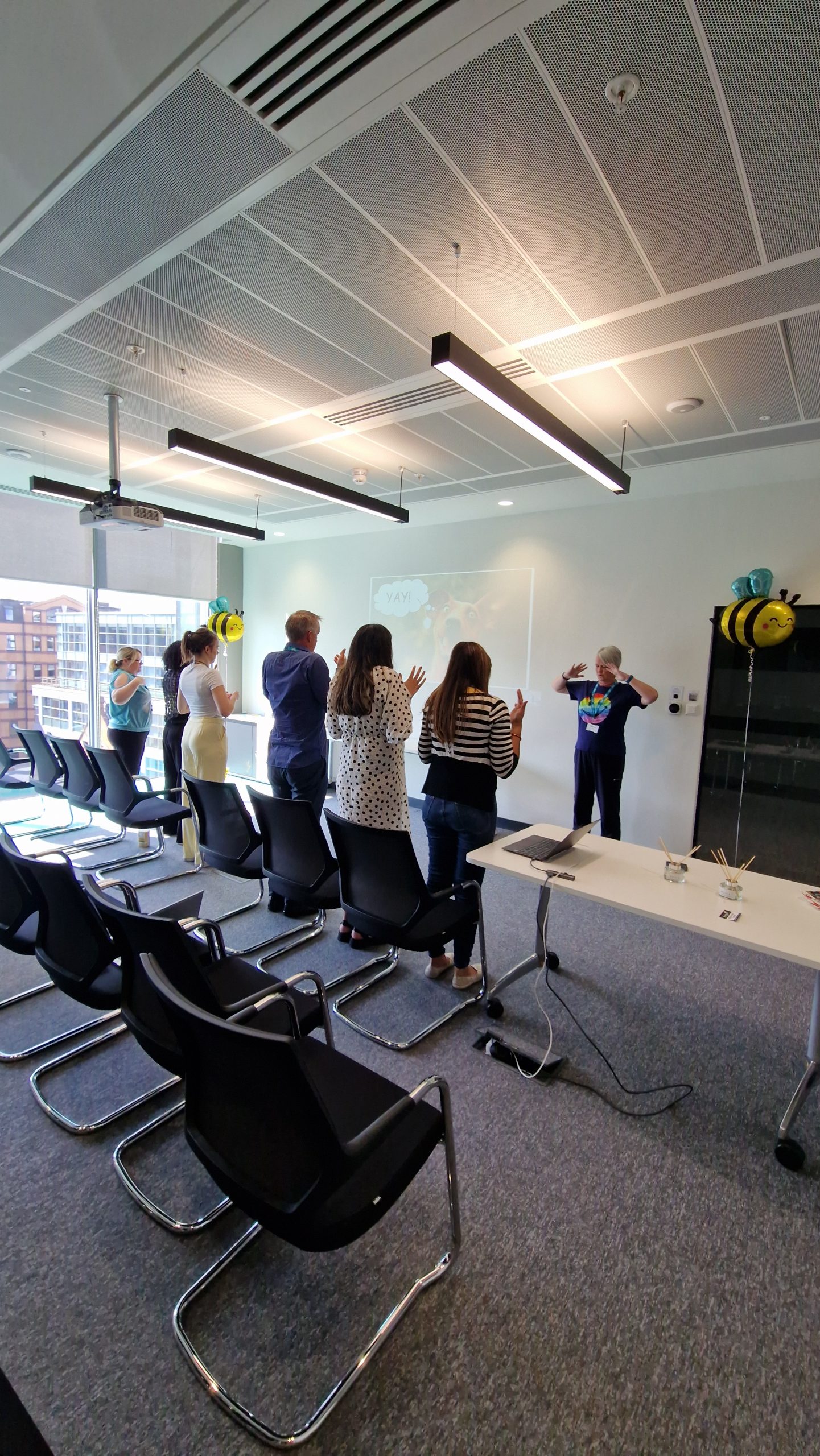 Group discussion during a neurodiversity awareness session