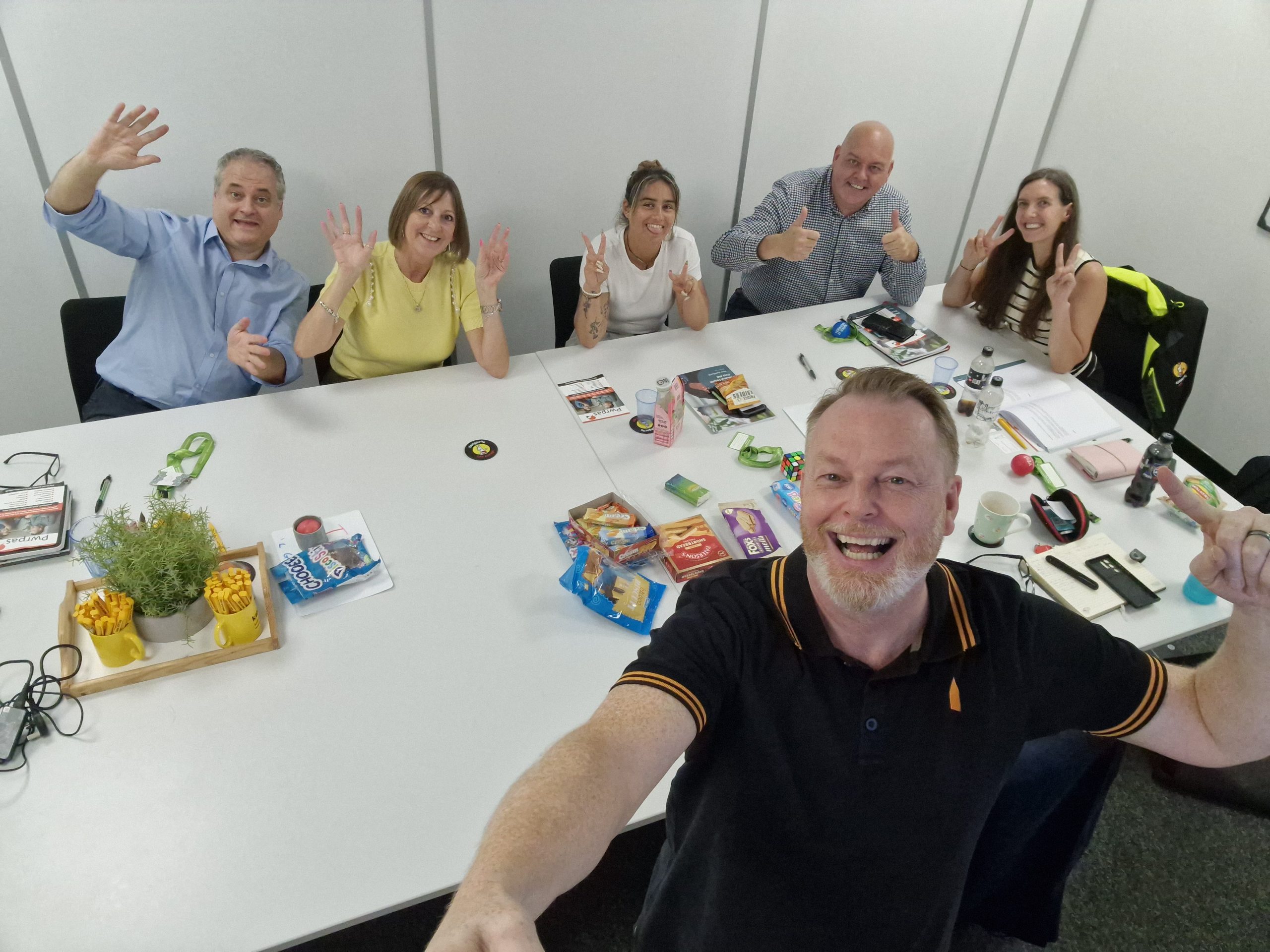 Team participating in a workplace awareness workshop