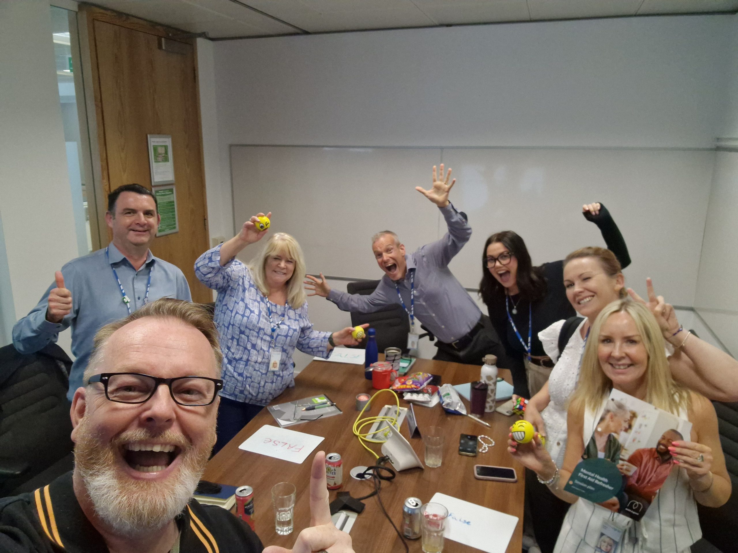 Interactive mental health training session with engaged participants